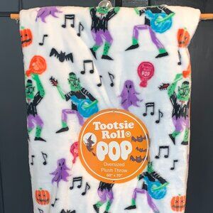 Tootsie Pop Halloween Throw Oversized Plush NWT Music Frankenstein Monster